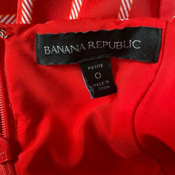 Banana Republic sz 0 spaghetti strap fit & flare 50’s vintage inspired casual dr - Picture 7 of 8